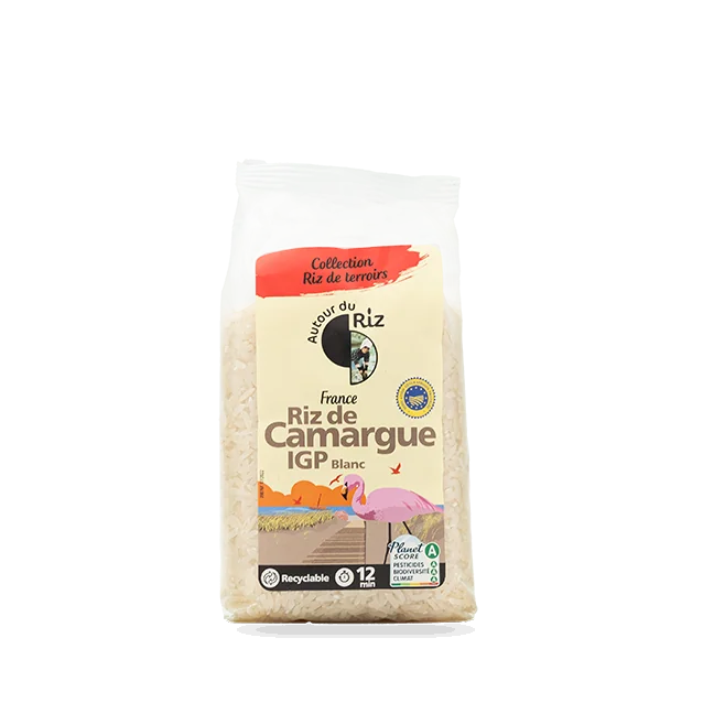 Riz de Camargue long blanc bio AUTOUR DU RIZ 400 g