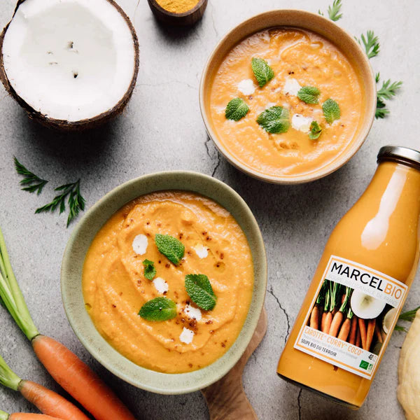 Soupe Carotte, Curry et Coco MARCEL BIO 48 cl
