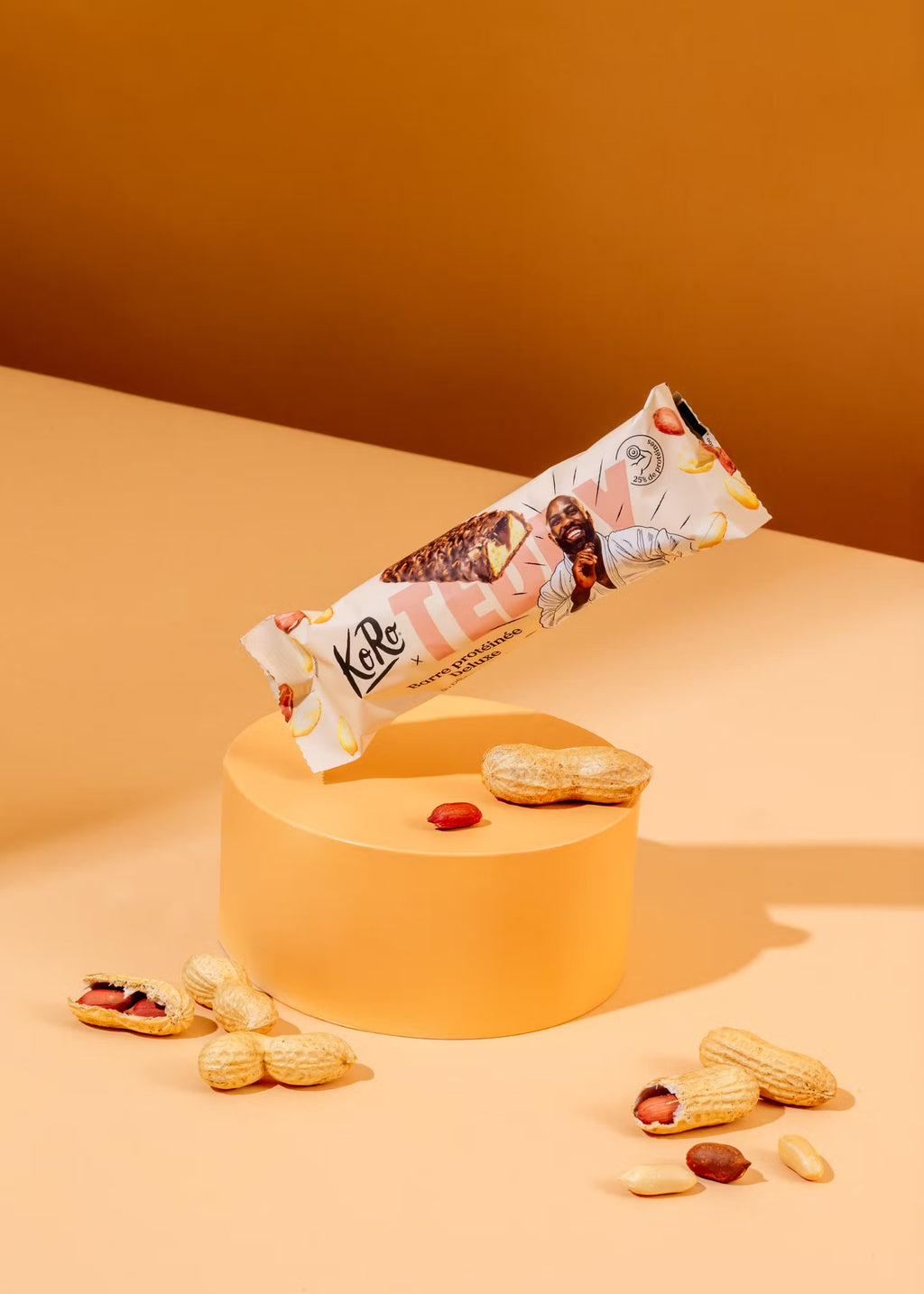 Barre protéinée au beurre de cacahuète non bio KORO 55 g