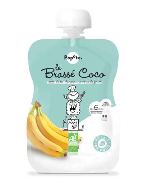 Gourde Brassé Coco Banane bio POPOTE 100 g